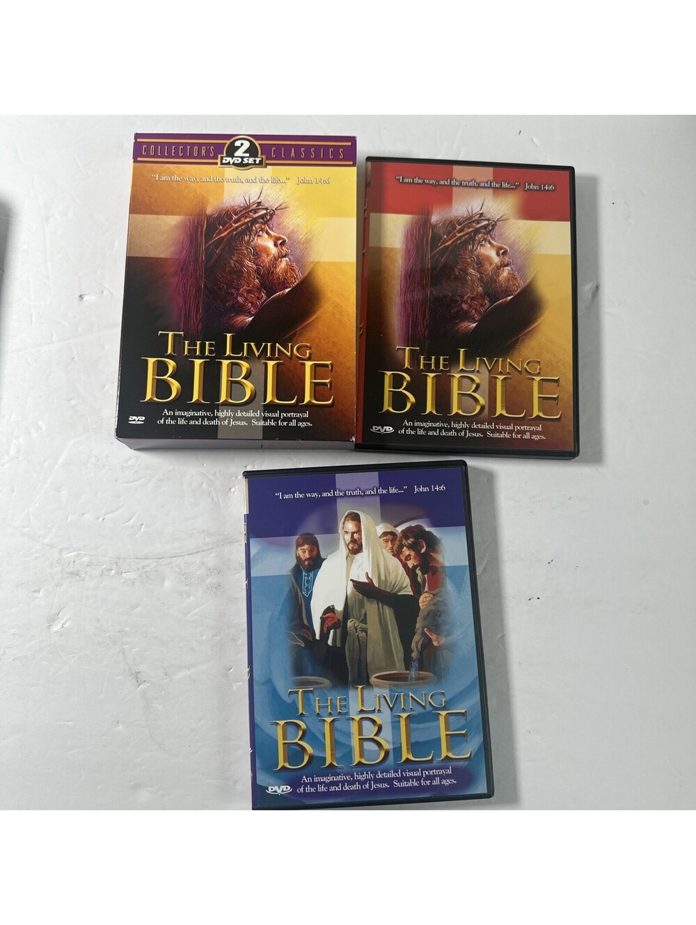 The Living Bible - Vol 1 & 2 (2-Disc DVD Set, 2004)